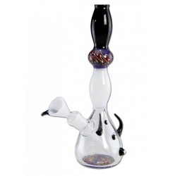 Glass Bong with Horns blue